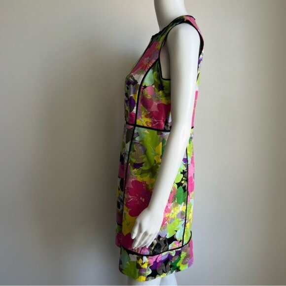 Calvin Klein Watercolor Floral Sleeveless Sheath Dress - 8 - Picture 2 of 7